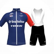 2024 Abbigliamento Ciclismo Baloise Trek Blu Rosso Manica Corta e Salopette