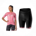 2024 Abbigliamento Ciclismo Donne Giro d'Italia Rosa Manica Corta e Salopette